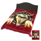 Wolf Dreamcatcher Acrylic Mink Queen Size Blanket