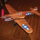 Guillows P-40 Warhawk Balsa Wood Model Airplane