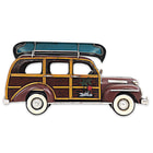 1947 Chevrolet Suburban with Canoe on Roof Rack | Handcrafted Metal Model