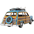 1949 Ford Woody Wagon with Surfboards | Handcrafted Metal Model | 1:12 Scale