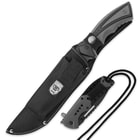 SOA Warhounds 2-Piece Knife Set with Nylon Sheath - Assisted Opening Pocket Knife And Fixed Blade
