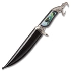 Bush Viper Fantasy Fixed Blade Knife with Polished Black Sheath