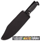 "The Only 'Woodstock' I Remember..." Urban Camo Vietnam Vet Tribute Bowie Knife with Nylon Sheath