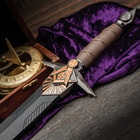 Close up image of the Silver Dagger's handle and guard.