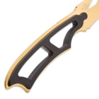 Black Legion Gold Tactical Neck Knife - With Sheath