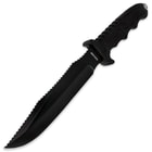 Black Legion Serrated Back Fixed Blade Combat Knife