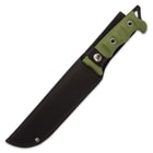Black Legion "Let Loose the Dogs!" Fixed Blade Knife with Nylon Sheath - OD Green Handle