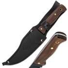 Condor Jungle Bowie II Fixed Blade Knife Hardwood Handle With Sheath