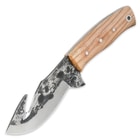 Ridge Runner Olive Wood Fixed Blade Gut Hook Skinning Knife