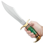 Timber Rattler Emerald Sands Scimitar Bowie Knife