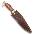 Timber Rattler Forest Sultan Stacked Leather Kukri Knife With Sheath