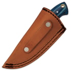 Timber Wolf Blue Judah Skinner Knife with Leather Sheath