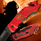 Rescue Tech Assisted Opening Pocket Knife Fire Fighter 