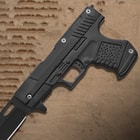 Black Tactical Pistol Assisted-Open Pocket Knife