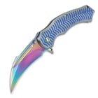 Rainbow Reptile Assisted Opening Folding Pocket Knife
