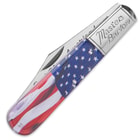USA Flowing Flag Master Barlow Pocket Knife