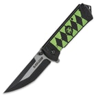 Black Legion Apocalypse Warrior Assisted-Open Green Folding Pocket Knife 