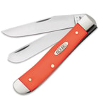 Case Smooth Orange Synthetic Trapper Folding Pocket Knife