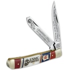 Kissing Crane USMC Trapper Pocket Knife / Folder