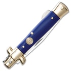 Blue Mini Stiletto Pocket Knife