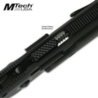 MTech Xtreme Black Folding Pocket Knife With Carabiner