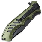 Officially Licensed U.S. Army Cavalry Assisted Opening Folding Pocket Knife Green