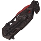 Tac-Force Prism Speedster Assisted-Open Pocket Knife - Black and Red
