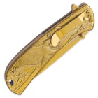 Masters Collection Gold Mountain Eagle Assisted Opening Pocket Knife
