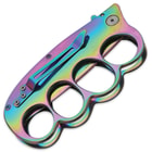 Assisted Opening Buckle Duster Extreme Folding Trench Knife Rainbow 