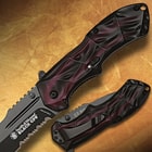 Smith & Wesson Black Ops Red Serrated Tactical Pocket Knife