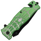 Green Spider Assisted Opening Pocket Knife