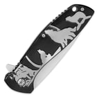 Timber Wolf Predator Moon Assisted Opening Pocket Knife - Silver