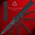 United Cutlery Tailwind Assisted Opening Urban Tactical Stiletto Plain Edge Pocket Knife