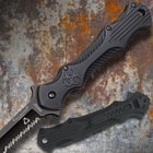 United Cutlery Tailwind Assisted Opening Urban Tactical Stiletto Serrated Edge Pocket Knife