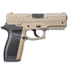 Crosman MK45 CO2 Powered Air Pistol - Steel Barrel, Synthetic Body, Removable Grip, Drop-Out Magazine, Picatinny Rail