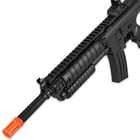 Spring Pump Action Tactical Airsoft Rifle with Sight and Laser - Black