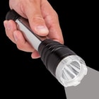 Night Watchman 2 Million-Volt Black and Silver Stun Gun / CREE LED Flashlight