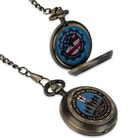 Second Amendment Defender Of Liberty Pocket Watch With Chain
