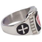 Magnetic Therapy Crusader Ring - Stainless Steel - Sizes 8-11