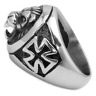 Lion And Cross Ring