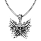 Skull Arsenal Pendant on Chain - Stainless Steel Necklace