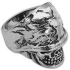 Twisted Roots American Biker Stainless Steel Men's Ring
