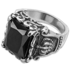 Twisted Roots Royal Black Stone Ring