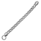 Twin Viper Heads Stainless Steel Chain Link Bracelet