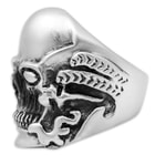 Twisted Roots Yellow Poison Skull Ring