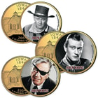 John Wayne Colorized 24K Gold Plated - Set Of Six