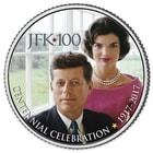 JFK Centennial Celebration First Couple Colorized Collectible Half Dollar