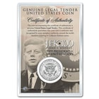 Merrick Mint JFK Centennial Celebration White House Colorized JFK Half Dollar in 4 x 6 Display