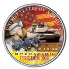 Iraq War "Operation Freedom" Colorized Collectible JFK Half Dollar