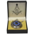 Masonic Freemason Commemorative Pocket Watch With Chain